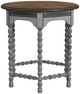 Flexsteel® Plymouth® Brown Top Lamp Table with Distressed Graywash Base-0