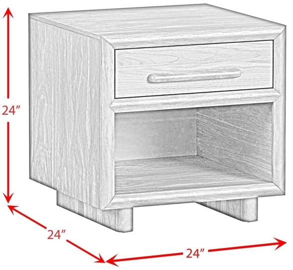 Elements International Brisbane Brown End Table-2