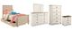 Signature Design by Ashley® Willowton 5-Piece Whitewash Full Panel Storage Bed Set-0