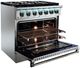 VEZENI Reminiscia 36" Stainless Steel Pro Style Dual Fuel Range-3