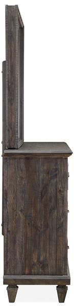 Magnussen Home® Calistoga Weathered Charcoal Landscape Mirror-3