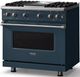 Viking® 5 Series 36" Squall Pro Style Gas (LP) Range with Polished Chrome Trim-2