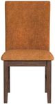 Elements International Santa Barbara Orange/Walnut Dining Chair-3