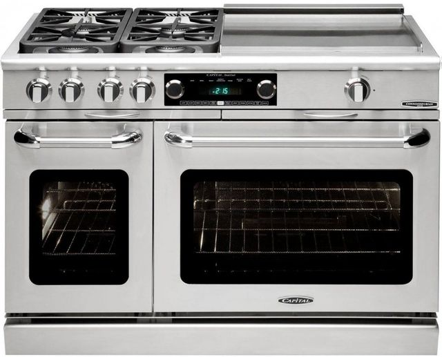 Capital Cooking™ Connoisseurian 48" Stainless Steel Pro Style Dual Fuel Range-0