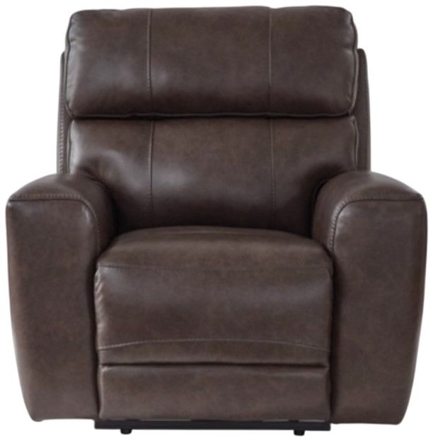 Signature Design by Ashley® Crossplex Smoke Power Recliner with Adjustable Headrest-1
