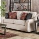 Furniture of America® Jarrow Light Ivory 2-Piece Sofa and Loveseat Set-2