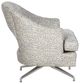 Fairfield® Customizable Jamie Memory Swivel Chair with Nickel Legs-2
