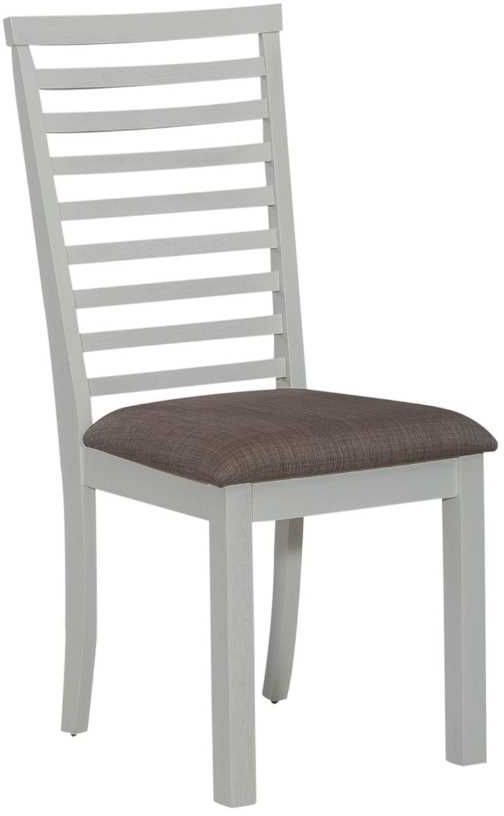 Liberty Furniture Brook Bay Gray/Textured White Ladder Back Side Chair-0