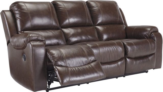 Signature Design by Ashley® Rackingburg Mahogany Reclining Sofa-0