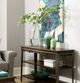 Hammary® Composite Espresso Sofa Table with Antique Nickel Frame-1