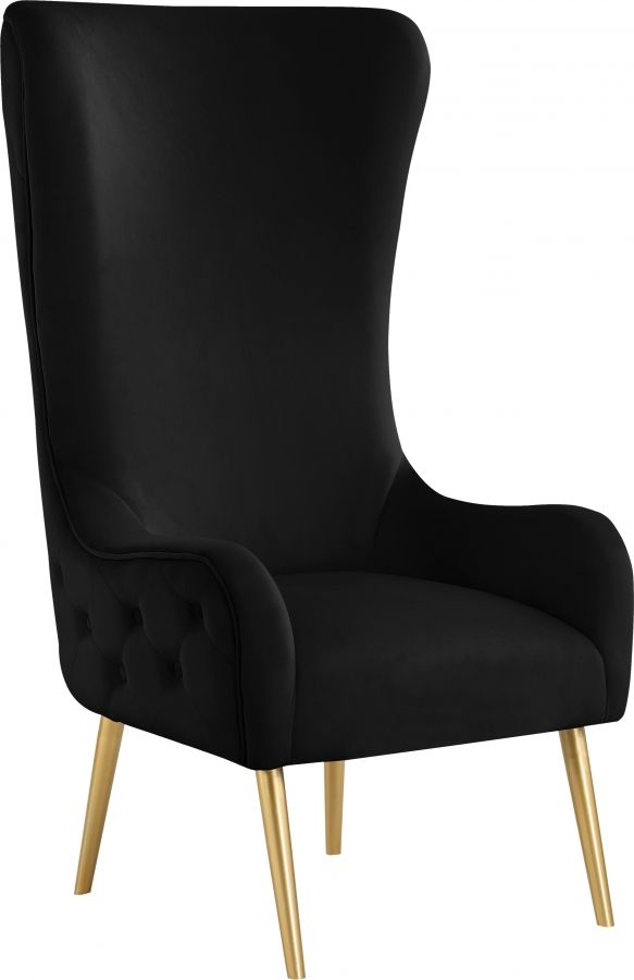 Meridian Furniture Alexander Black Velvet Accent Chair-0