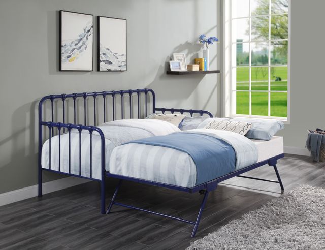 Homelegance® Constance Navy Blue Daybed with Lift-Up Trundle-3