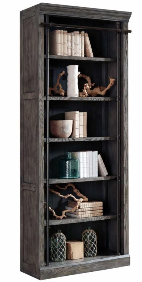 Martin Furniture Avondale Rustic Gray Tall Bookcase-0