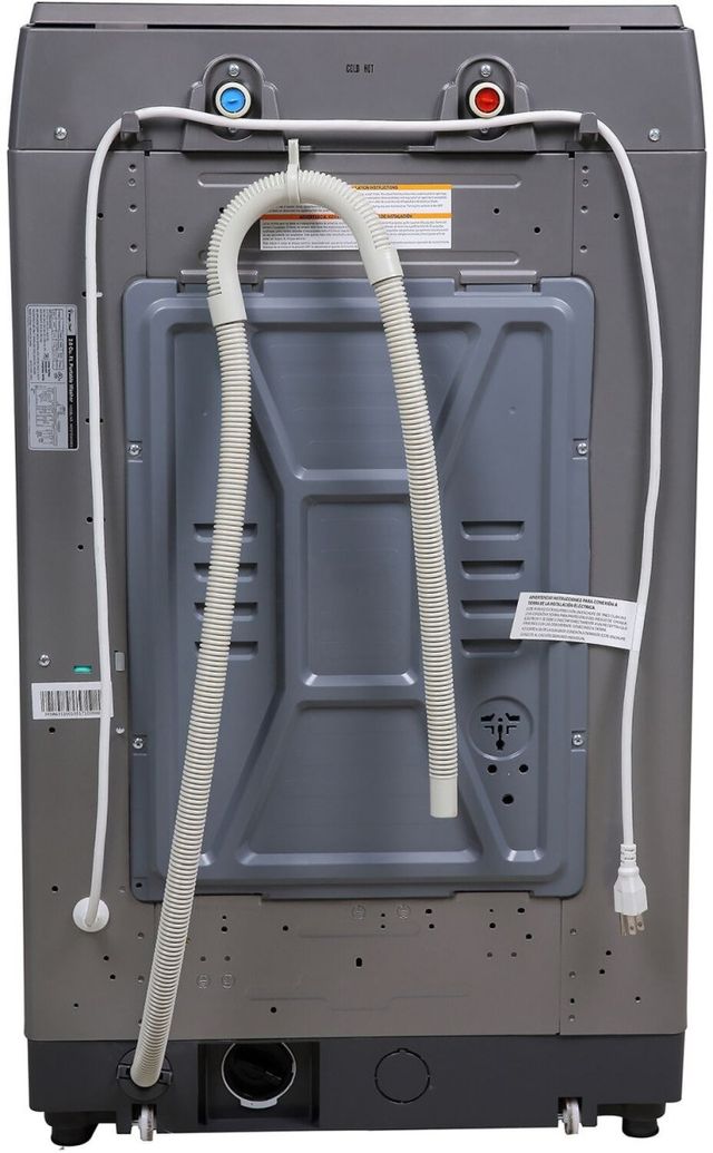 Magic Chef® 2.0 Cu. Ft. Silver Impeller Compact Top Load Washer-3