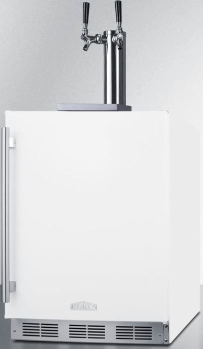 Summit® Commercial 24" White Built In Cold Brew Coffee Kegerator-1
