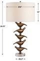 Uttermost® Sing Song Antiqued Golden Bronze Table Lamp-5