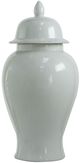 A & B Home Seaford White Ginger Jar-1