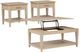 Coaster® Lindenton 3-Piece Blonde Lift-Top Coffee Table and End Table Set-1