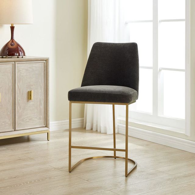 Uttermost® Hanni Charcoal Counter Stool-1