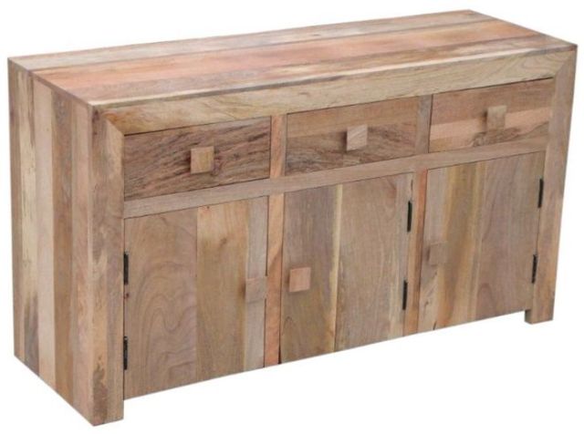 Jaipur Furniture Dakota Light Brown 3-Drawer Sideboard-0