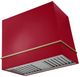 AGA Loge 36" Piccadilly Red Wall Mounted Range Hood with Antique Brass Trim-0