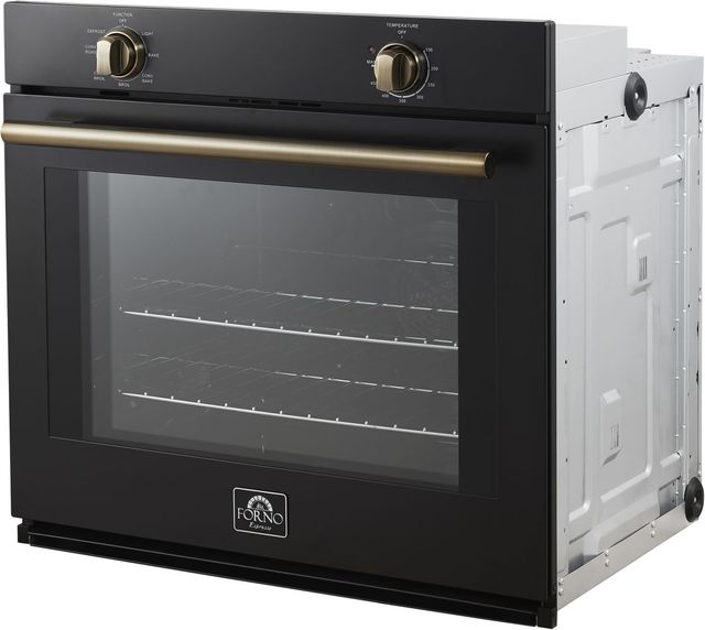 FORNO® Vomero Series Espresso 30" Black Single Electric Wall Oven-4