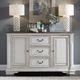 Liberty Furniture Abbey Park Antique White/Weathered Brown Buffet-1