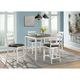 Elements International Martin Black/White Counter Side Chair-4