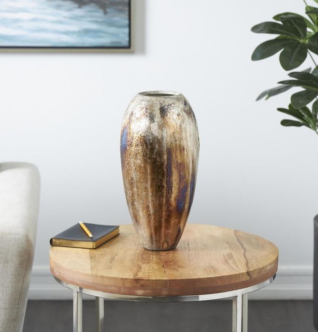 Deco Marche Bronze Foiled Vase-3