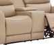 Leather Italia™ Cambria Bel Vista Taupe Power Reclining Loveseat-1