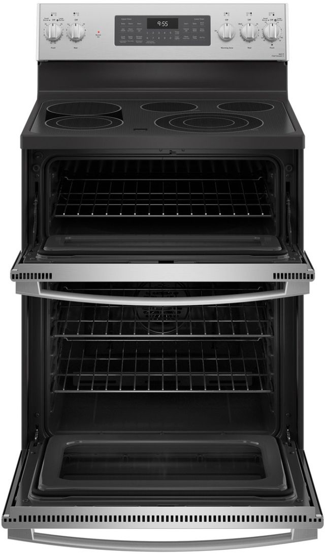 GE Profile™ 30" Fingerprint Resistant Stainless Steel Smart Freestanding Electric Range-1