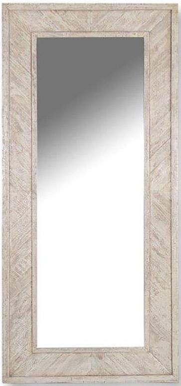 Parker House® Crossings Monaco Weathered Blanc Floor Mirror-1