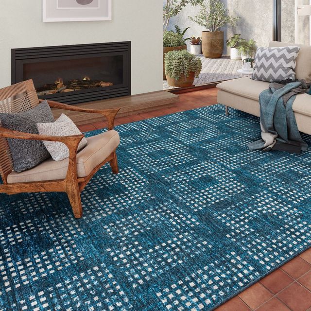 Dalyn™ Rug Company Delano DA1 Navy 5'x8' Area Rug-4