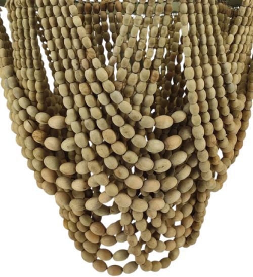 Harp & Finial® Saunders Brass/Natural Chandelier-1
