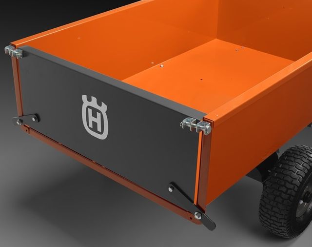 Husqvarna® 12' Welded Steel Dump Cart-2