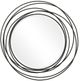 Uttermost® Whirlwind Satin Black Round Mirror-0