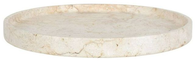 Uttermost® Travessa Brown/White Travertine Indoor-Outdoor Tray-0