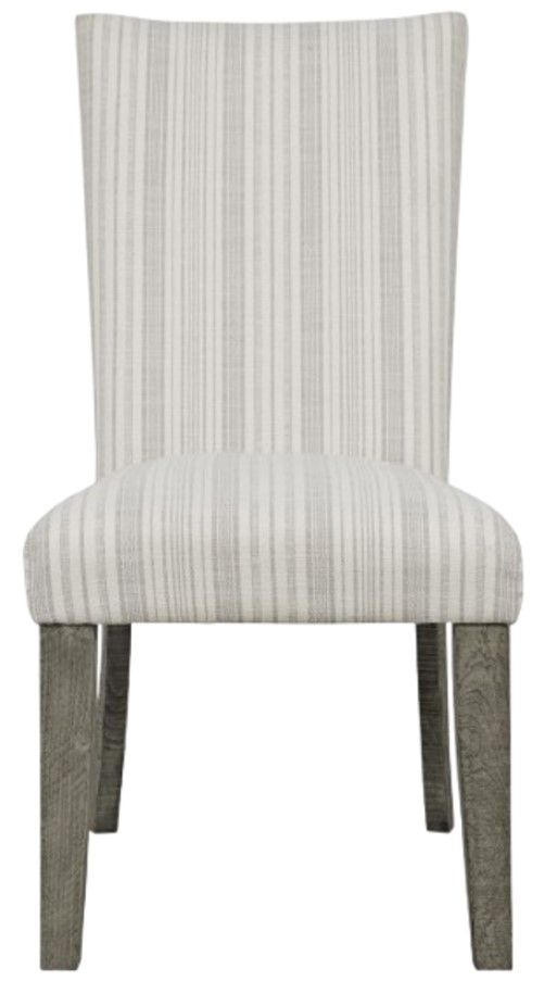 Jofran Inc. Telluride Beige/Driftwood Upholstered Dining Side Chair-3
