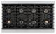 ZLINE Autograph Edition Paramount 48" 6.7 Cu. Ft. Satin Stainless Steel Gas Range with 8 Burner DuoPro™ Cooktop and Dual Ovens with White Matte Doors and Matte Black Accents-3