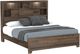 Emerald Home Peyton Brown Queen Bookcase Bed-0