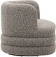 TOV Furniture Astor Heathered Gray Swivel Hotel Lounge Chair-4