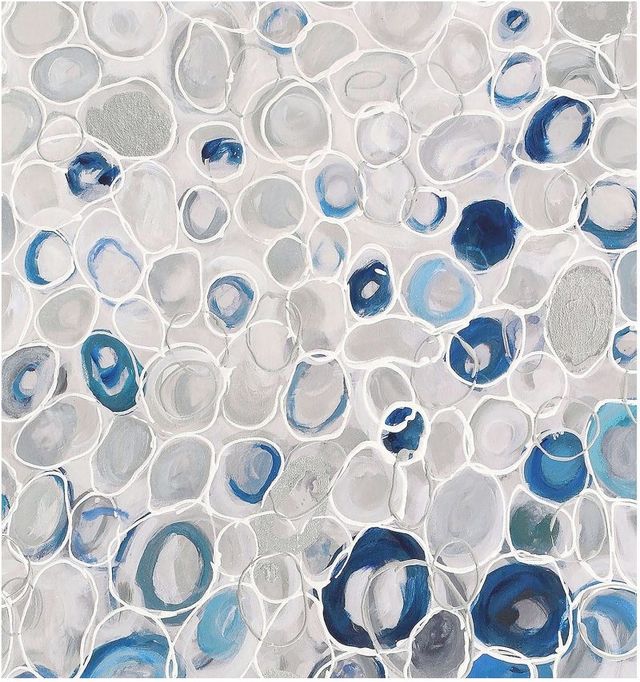 Moe's Home Collection Blue Bubbles Blue and White Wall Decor-1