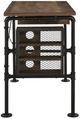 ACME Furniture Endang Weathered Oak Writing Desk with Black Base-2