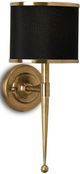 Currey & Company Primo Black/Brass Wall Sconce-0