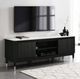 Furniture of America® Maidstone White TV Console with Black Base-2