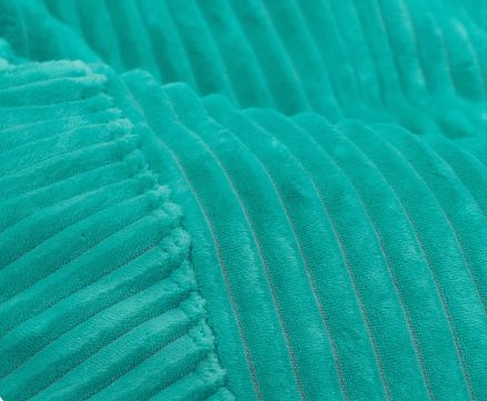 CordaRoy's® Cyan Plush Corduroy Full Bean Bag Cover-1