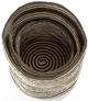 Giftcraft 3-Piece Black/Natural Round Basket Set-1