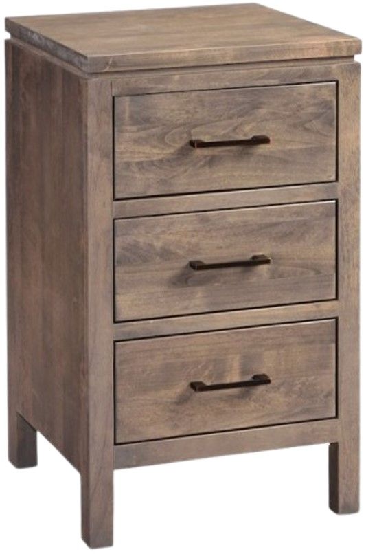 Archbold Furniture Customizable 2 West 3-Drawer Nightstand-0