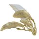 A & B Home Gold/White Leaves Table Lamp-1