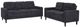 Coaster® Bowen II 2-Piece Steel Gray Upholstered Sofa Set-0